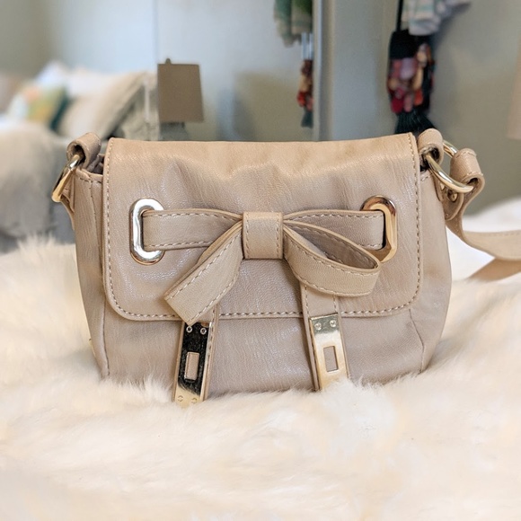 Kensie Girl Handbags - Kensie Girl Beige Mini Bag with Bow